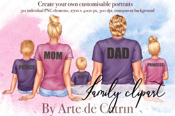 Big Family Creator Clipart for Father’s Day