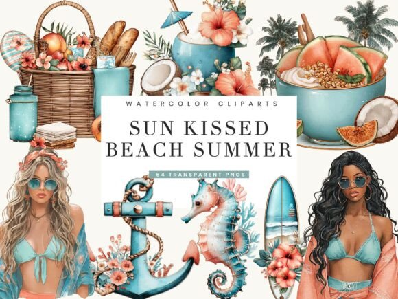 Bringing the Coastline to Your Canvas: The Power of Watercolor Sun Kissed Summer Beach Art