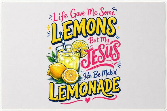 Christian Lemonade Quote Graphic PNG: A Fresh Design for Faith-Based Creatives