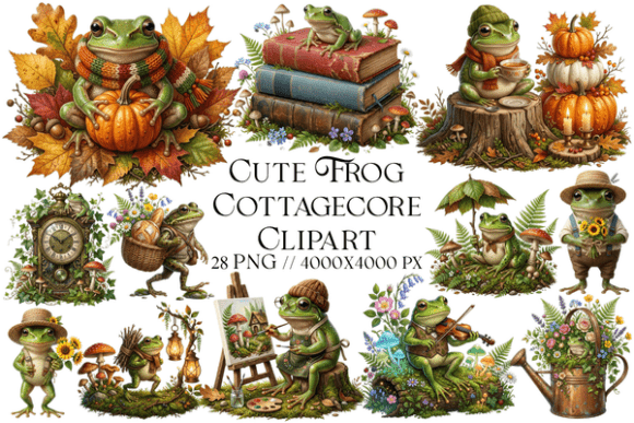 Cute Frog Cottagecore Clipart: A Guide to Whimsical Woodland Digital Assets