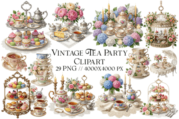 Elevating Brand Aesthetics with Vintage Tea Party Clipart: A Strategic Guide for Modern Creators
