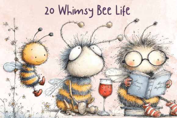 Integrating Storybook Whimsy Bee Clipart Set into Your Creative Workflow