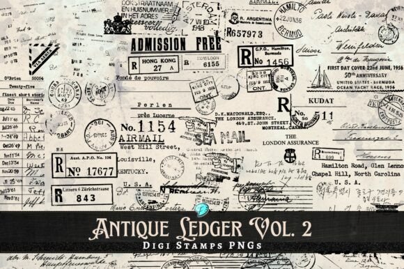 Unlocking Creative Potential with Antique Ledger Digi Stamps Vol. 2: A Comprehensive Guide for Digital Crafters