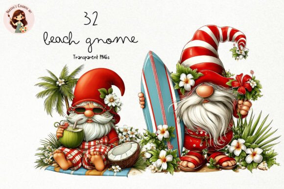 Unlocking the Potential of Your Cute Summer Gnome PNG Clipart Bundle for Professional Designs
