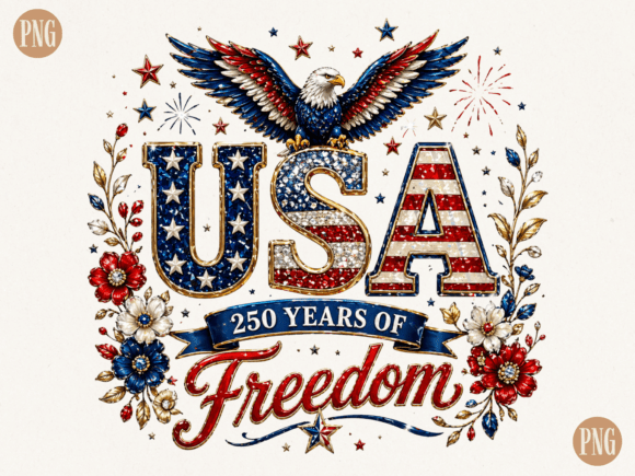 Vintage USA Freedom PNG: Patriotic Eagle Design