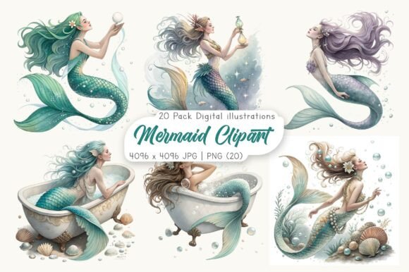 Watercolor Mermaid Clipart Bundle: A Practical Guide for Digital Creators