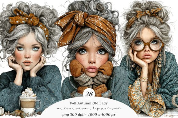 Whimsical Fall Autumn Old Lady Clipart: A Comprehensive Guide for Creators